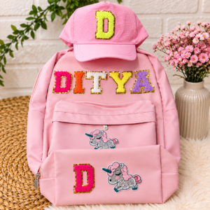 ChatGPT Image Sep 16, 2026, 03_56_34 PM Personalized Kids Backpack & Cap Set with Custom Name & Unicorn Design
