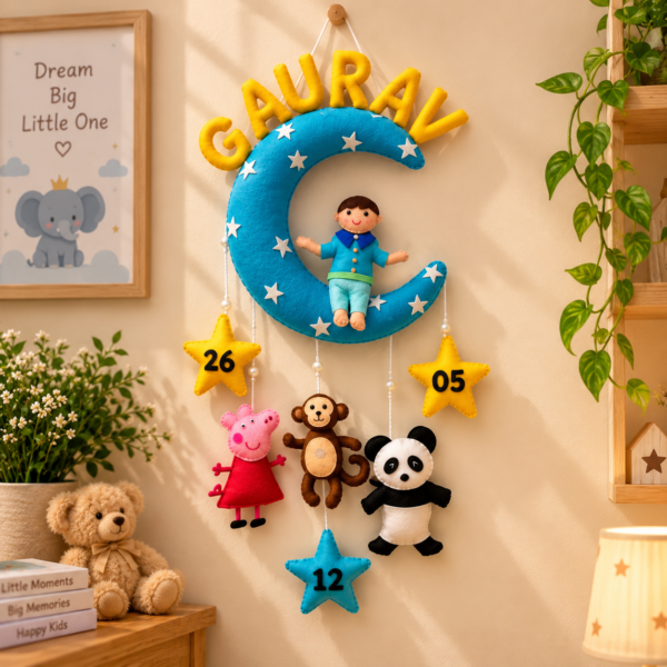 Girl/boy cartoon theme hanging