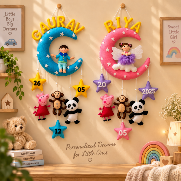 Girl/boy cartoon theme hanging