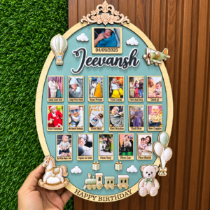 ChatGPT Image Sep 9, 2026, 02_09_28 PM Personalized Baby Milestone Photo Collage | Custom Birthday Memory Board