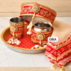 Premium Heavy work Karwa Chauth thali design
