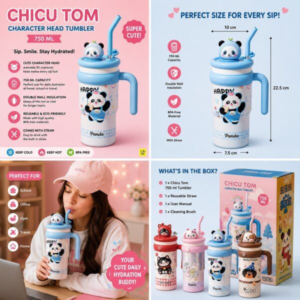 WhatsApp Image 2026-09-08 at 6.59.08 PM 🥤 CHICU TOM Character Head Tumbler – 750ML