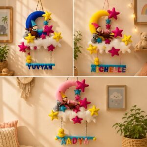 Sleeping baby hanging bunting Fabric - Korean felt