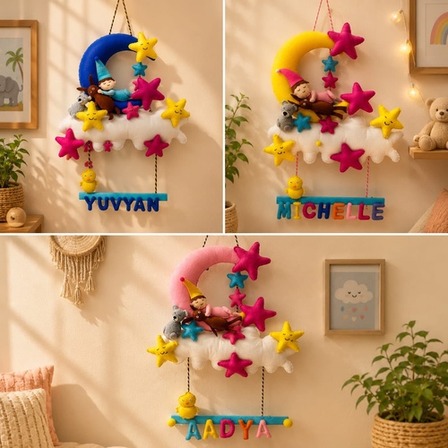 kids_moon_cloud_name_hanging_500x500 Sleeping baby hanging bunting Fabric - Korean felt