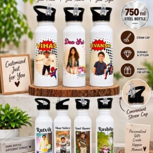 Personalised Sipper Bottle – 750ml Aluminium Bottle