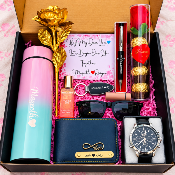 ChatGPT Image Oct 2, 2026, 10_42_25 PM 11 gifts Adorable Hamper for him- Customized