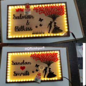 Love theme led frame with adaptor